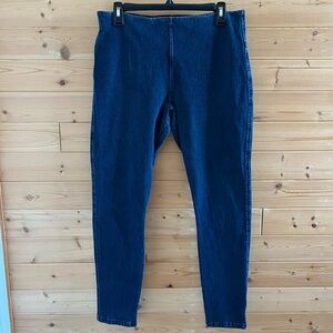 Women’s LYSE Slimming Stretch Blue Jean Leggings XL